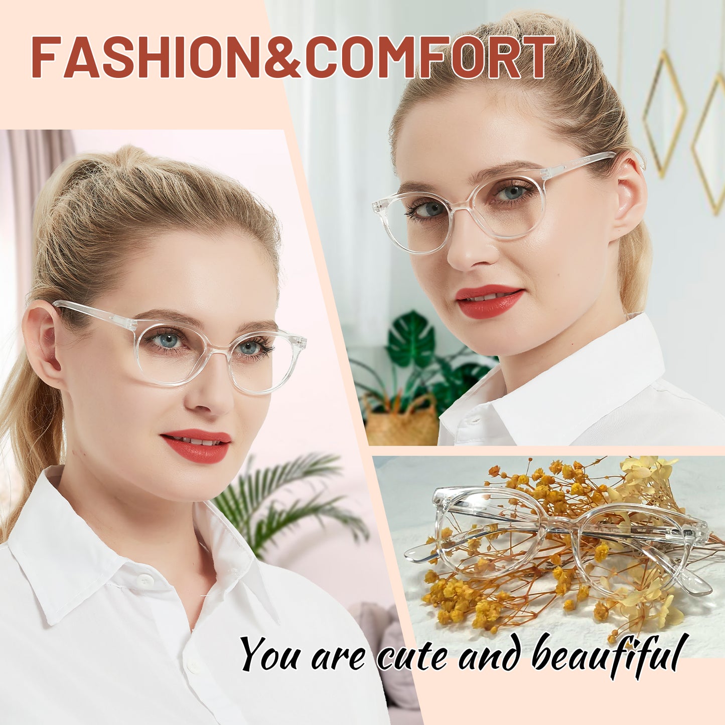 OCCI CHIARI Petite Reading Glasses for Small Face Women Fashion Slim Reders OC5017
