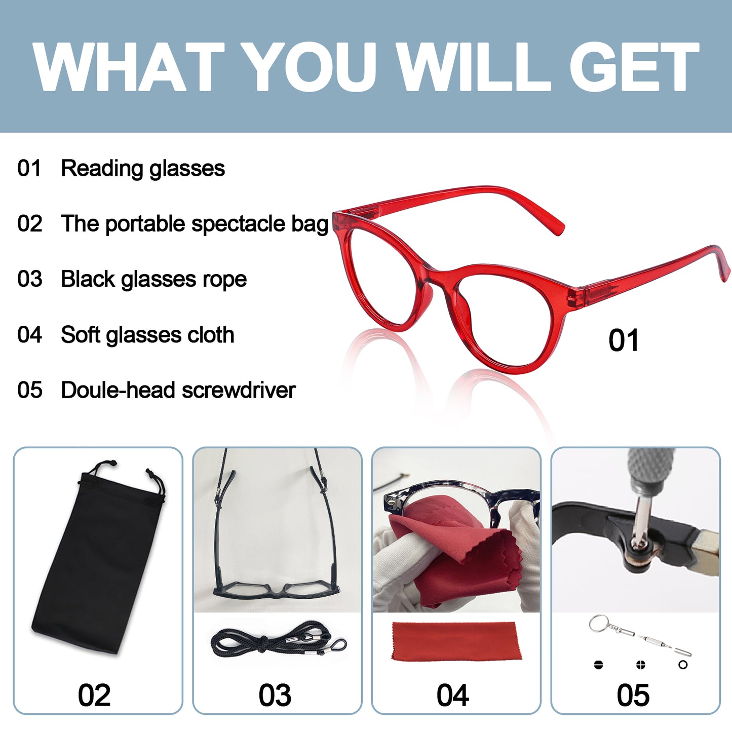 OCCI CHIARI Reading Glasses For Women Designer Reader OC5207