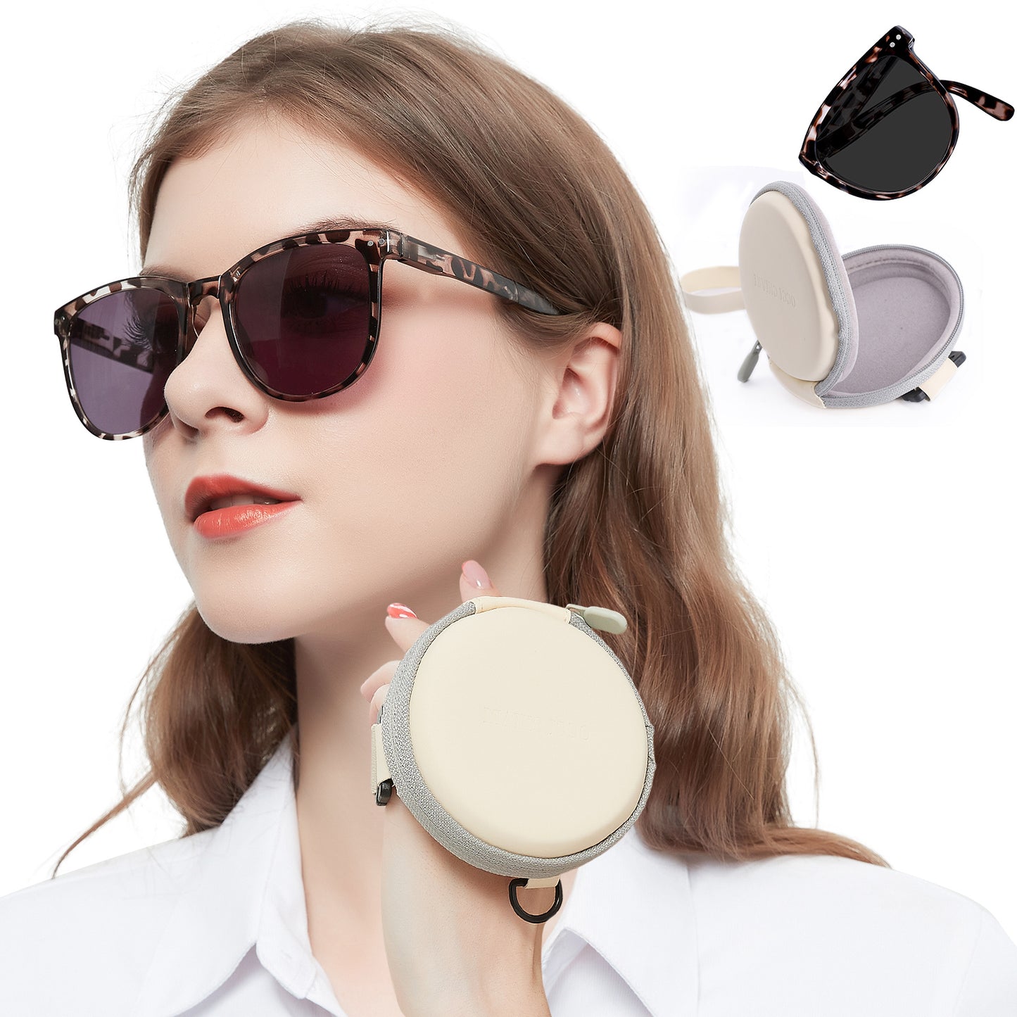 OCCI CHIARI Reading Sunglasses For Women Big Frame Foldable Reader OC5201SR