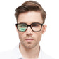 OCCI CHIARI Bifocals Reading Glasses for Men,Transition Square Eye Protection Readers OC5213BB