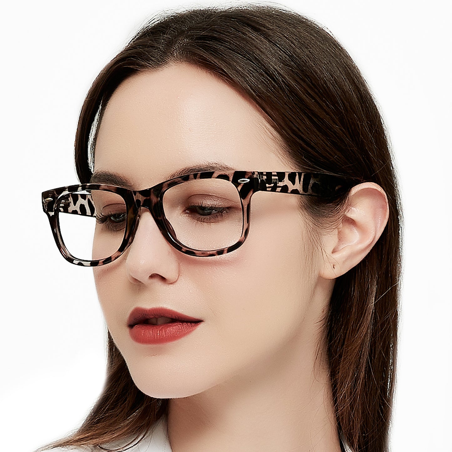 Anti Blue Light Reading Glasses Rectangle Women's Reader Large Frame FLG5145
