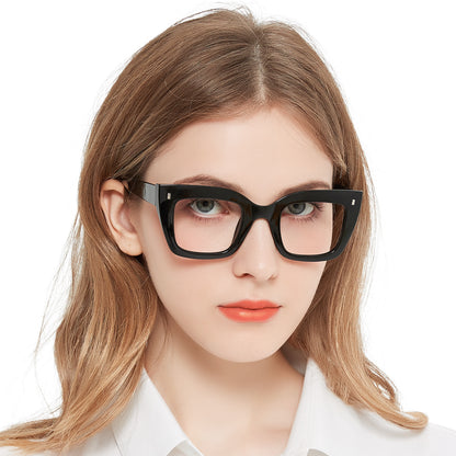 OCCI CHIARI Women Oversized Square-Cateye Reading Glasses Trendy Thick Readers Comfort Eyeglasses OC5245