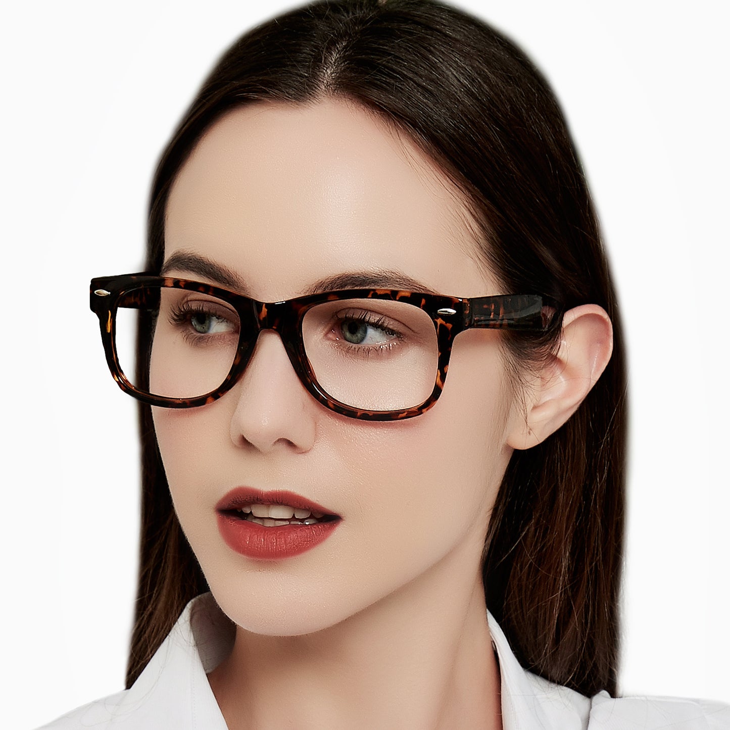 Anti Blue Light Reading Glasses Rectangle Women's Reader Large Frame FLG5145