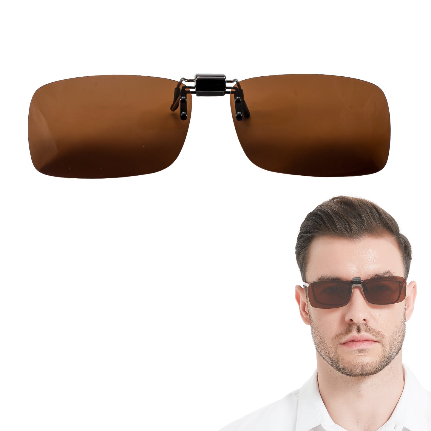 OCCI CHIARI Polarized Flip-up Clip-on Sunglasses for Eyeglasses for Men and Women Outdoor/Driving UV400 OC9061