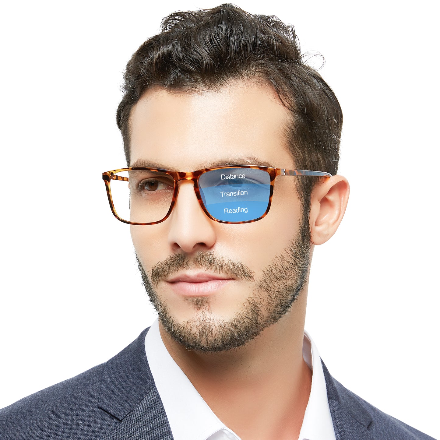 OCCI CHIARI Progressive Reading Glasses for Men Multifocus Readers OC5026JJ