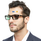 OCCI CHIARI Photochromic Bifocal Reading Glasses for Mens,Square Transition UV Protection Sunglasses Readers BS OC5030