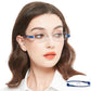 OCCI CHIARI Blue Light Portable Reading Glasses for Women Lightweight Folding Compact Readers ABL5249