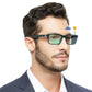 OCCI CHIARI Photochromic Bifocal Reading Glasses for Mens,Square Transition UV Protection Sunglasses Readers BS OC5030