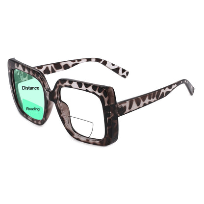 OCCI CHIARI Large Oversized Bifocal Reading Glasses Women Square Vintage readers OC5113BB