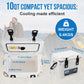 Insulated Portable Cooler with Heavy Duty Handles, Leak-Proof Outdoor Hard Cooler Keeps Ice for up to 5 Days, Great for Beach, Camping, Tailgating, Sports, & More