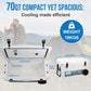 Insulated Portable Cooler with Heavy Duty Handles, Leak-Proof Outdoor Hard Cooler Keeps Ice for up to 5 Days, Great for Beach, Camping, Tailgating, Sports, & More