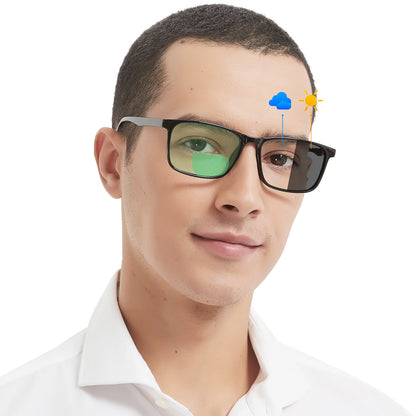 OCCI CHIARI Photochromic Bifocal Reading Sunglasses for Men BS OC5195