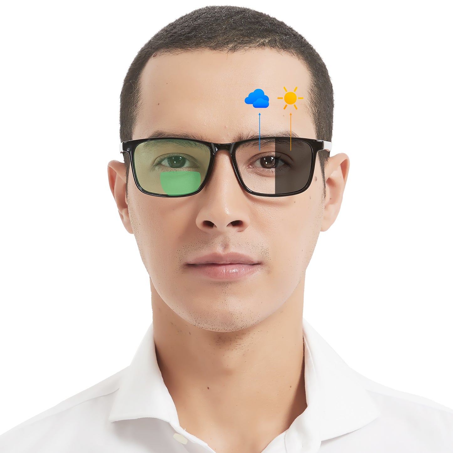 OCCI CHIARI Photochromic Bifocal Reading Sunglasses for Men BS OC5195