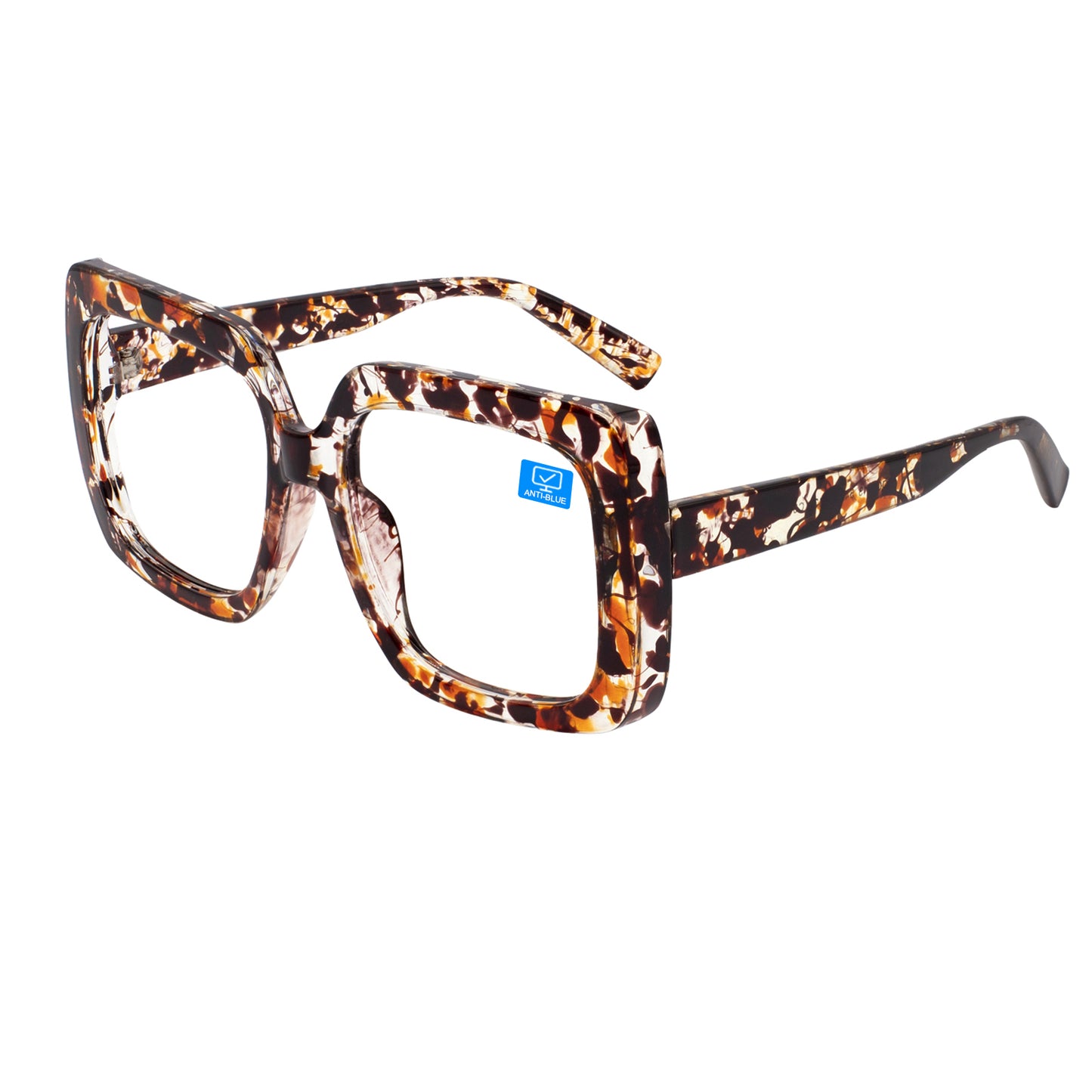 OCCI CHIARI Oversized Blue Light Blocking Reading Glasses for Men Women Computer Screen Readers ABL5113