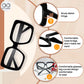 OCCI CHIARI Oversized Blue Light Blocking Reading Glasses for Men Women Computer Screen Readers ABL5113