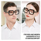 OCCI CHIARI Oversized Blue Light Blocking Reading Glasses for Men Women Computer Screen Readers ABL5113
