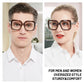 OCCI CHIARI Oversized Blue Light Blocking Reading Glasses for Men Women Computer Screen Readers ABL5113