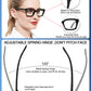 OCCI CHIARI Retro Bifocal Cheaters Reading Glasses - Full-Rimmed Classic Square Large Frame Crystal Clear OC5031BB