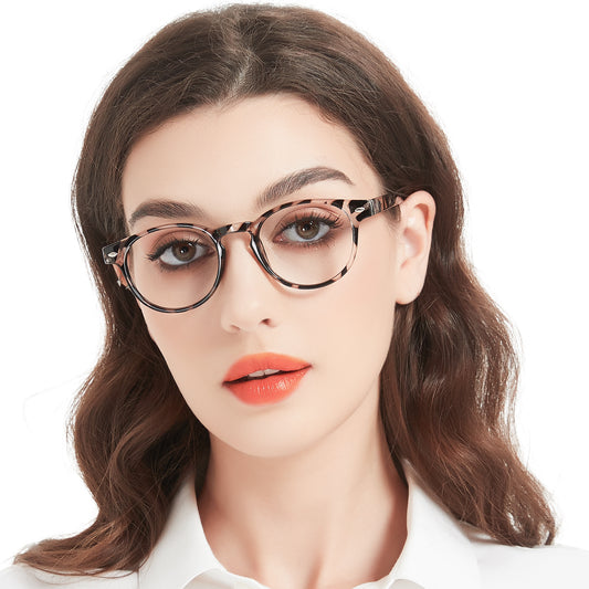 OCCI CHIARI Ladies Reading Glasses for Round Women 1.0+ Spring hinge Comfort Readers OC5006