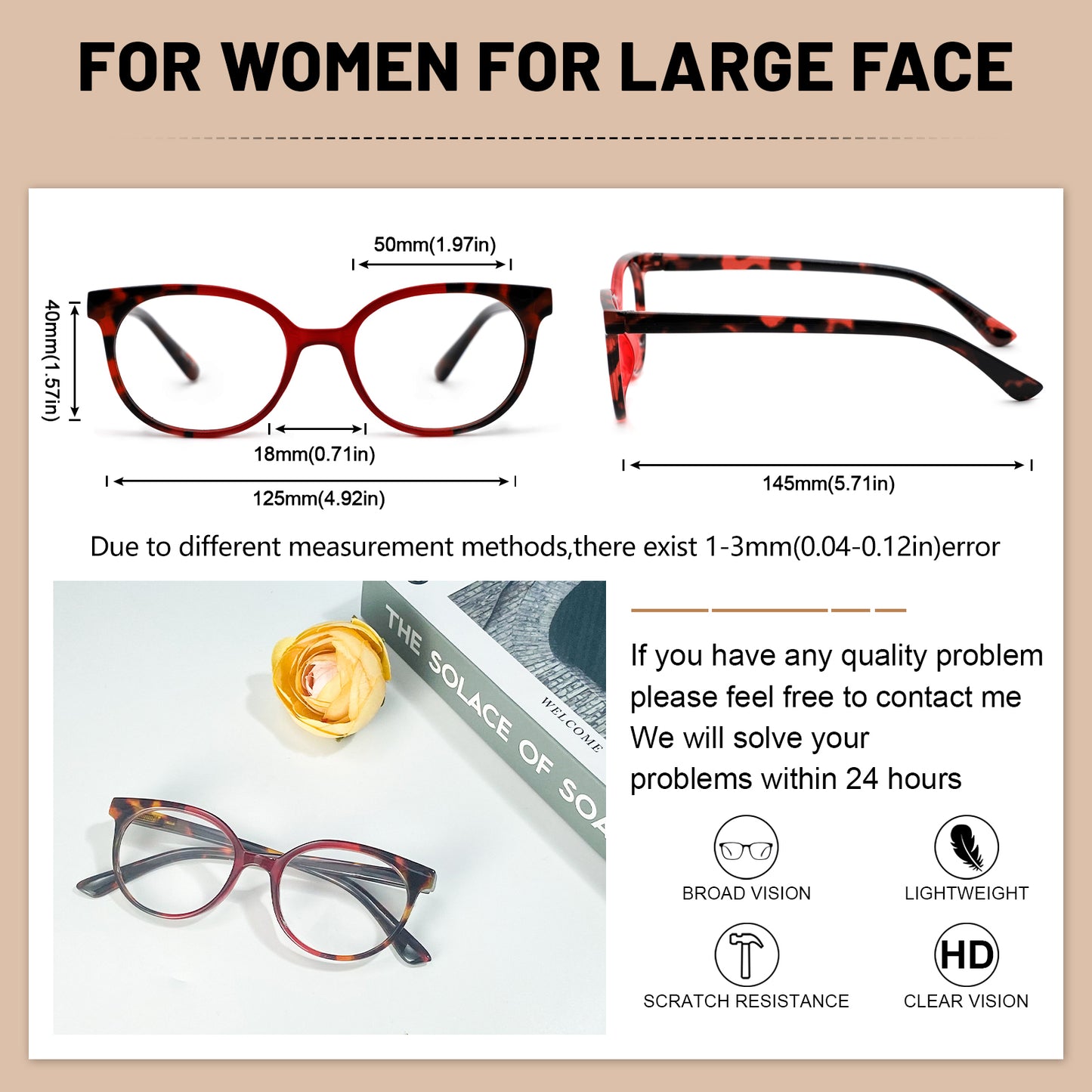 OCCI CHIARI  Reading Glasses Lightweight Round Reader OC5017