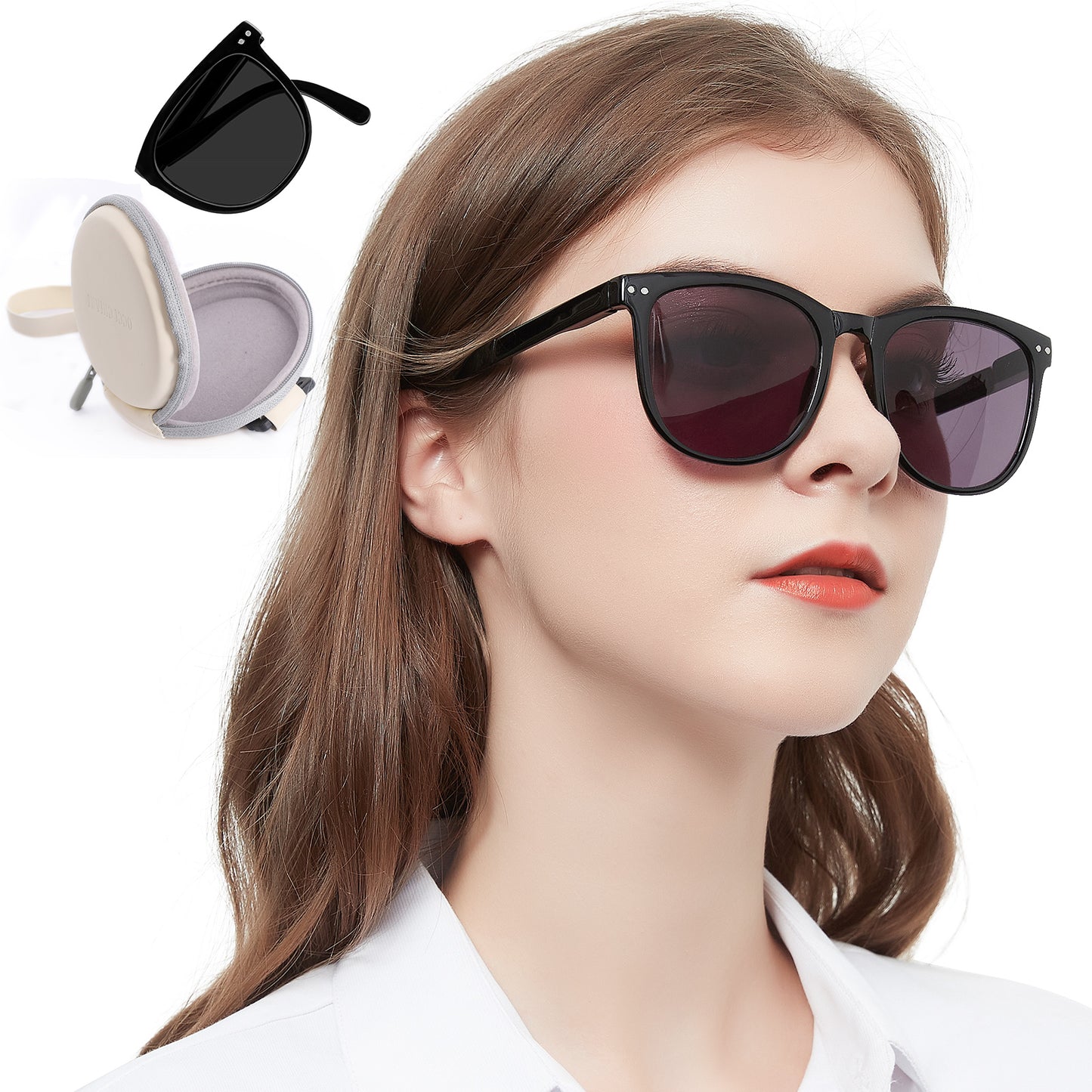 OCCI CHIARI Reading Sunglasses For Women Big Frame Foldable Reader OC5201SR