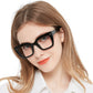 OCCI CHIARI Women Oversized Square-Cateye Reading Glasses Trendy Thick Readers Comfort Eyeglasses OC5245