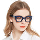 OCCI CHIARI Women Oversized Square-Cateye Reading Glasses Trendy Thick Readers Comfort Eyeglasses OC5245