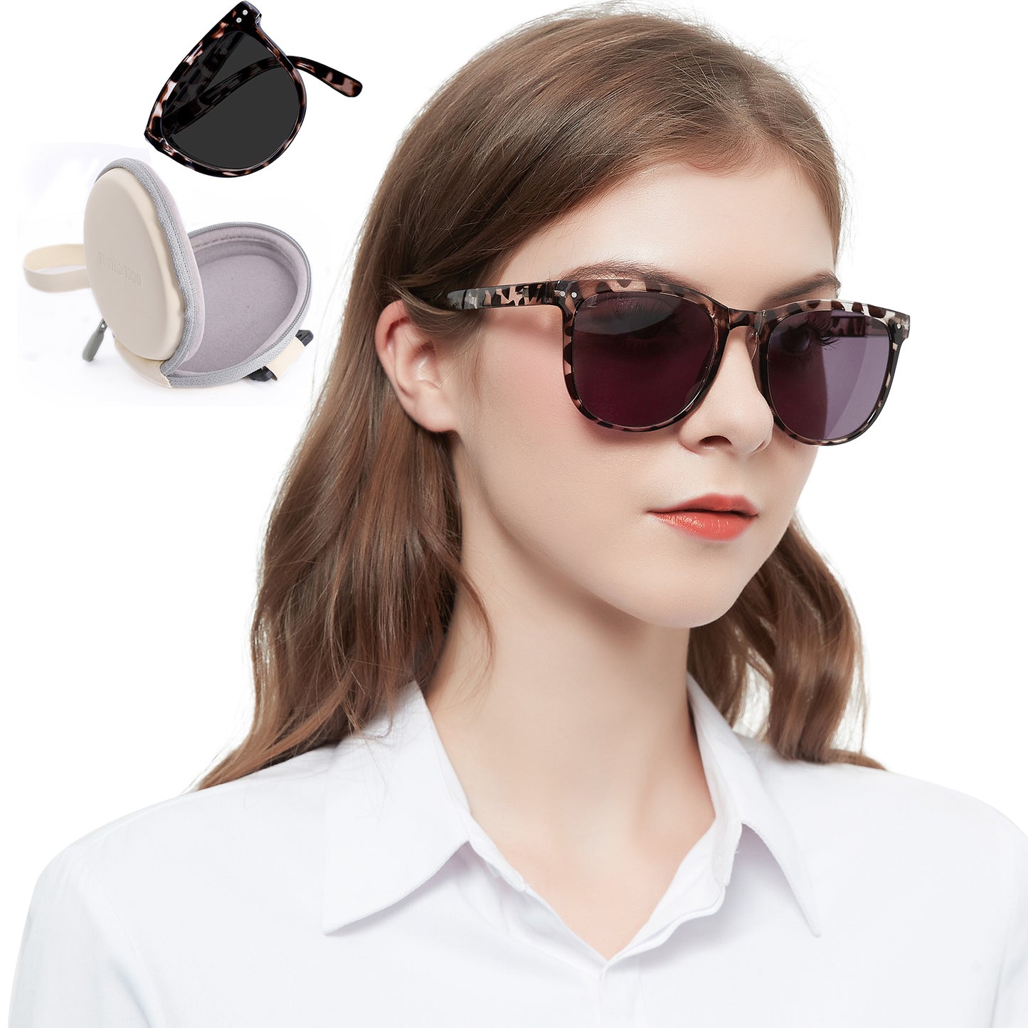 OCCI CHIARI Reading Sunglasses For Women Big Frame Foldable Reader OC5201SR