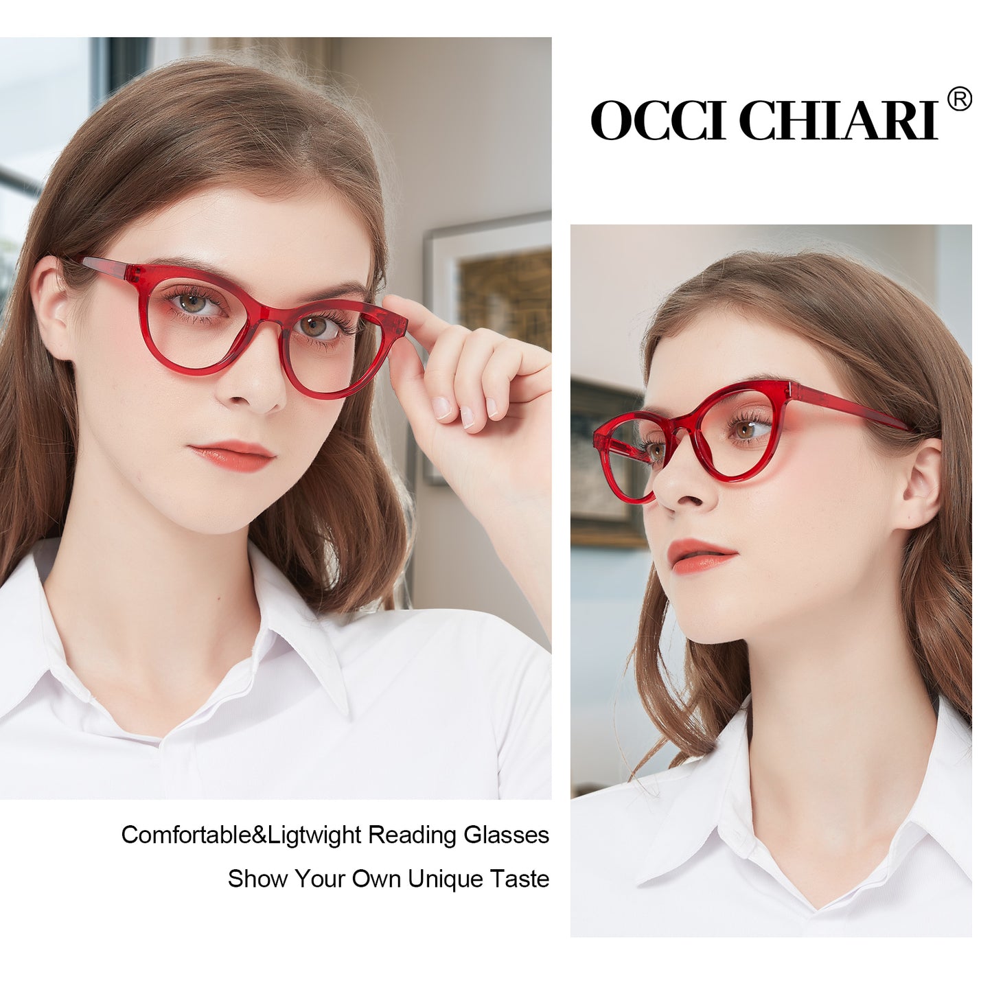 OCCI CHIARI Reading Glasses For Women Designer Reader OC5207