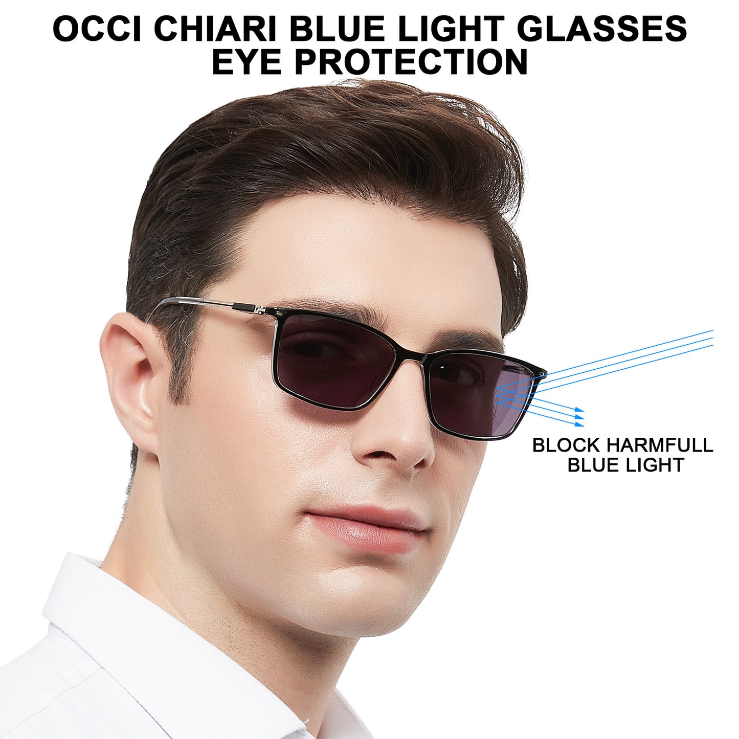 OCCI CHIARI Sun Bifocal Reading Glasses for Men Large Sunglasses Reader UV400 OC5026BS