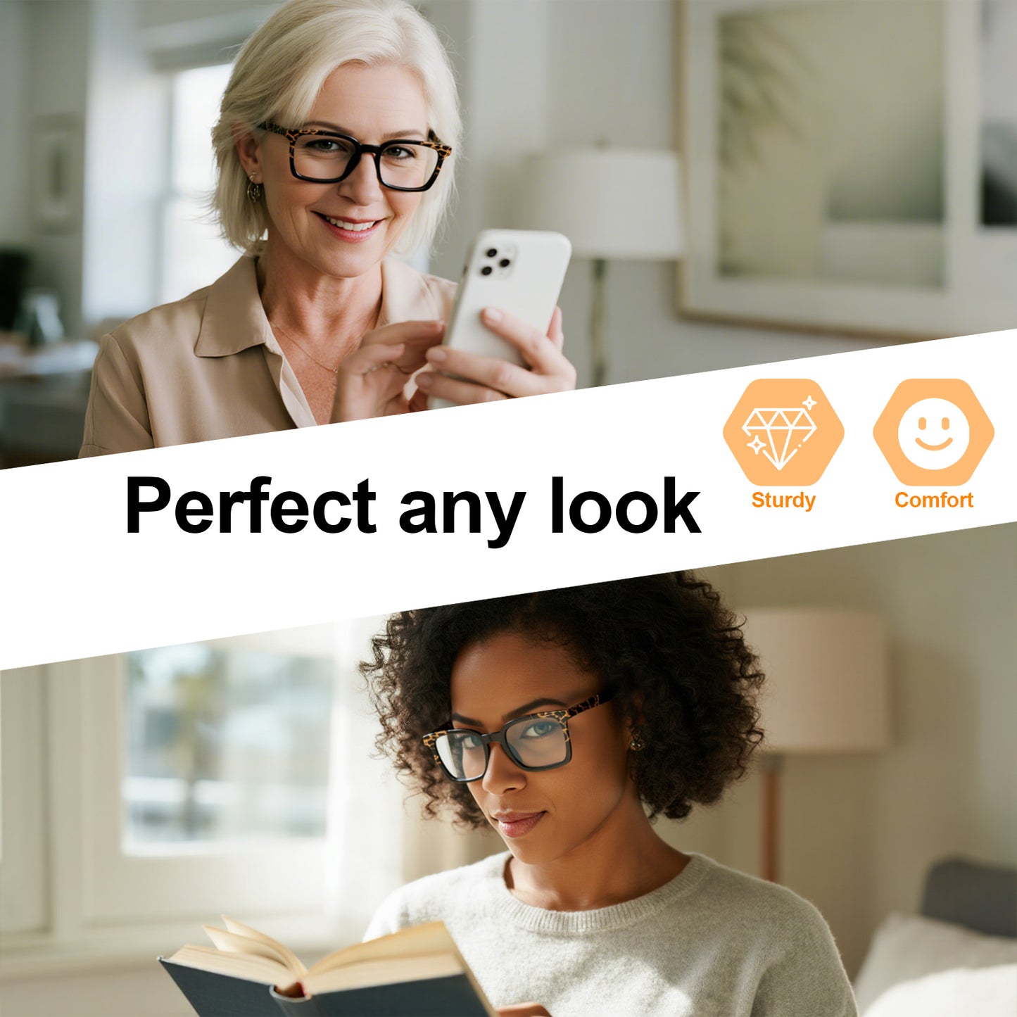 OCCI CHIARI Fashion Reading Glasses For Women Rectangle Reader OC5018