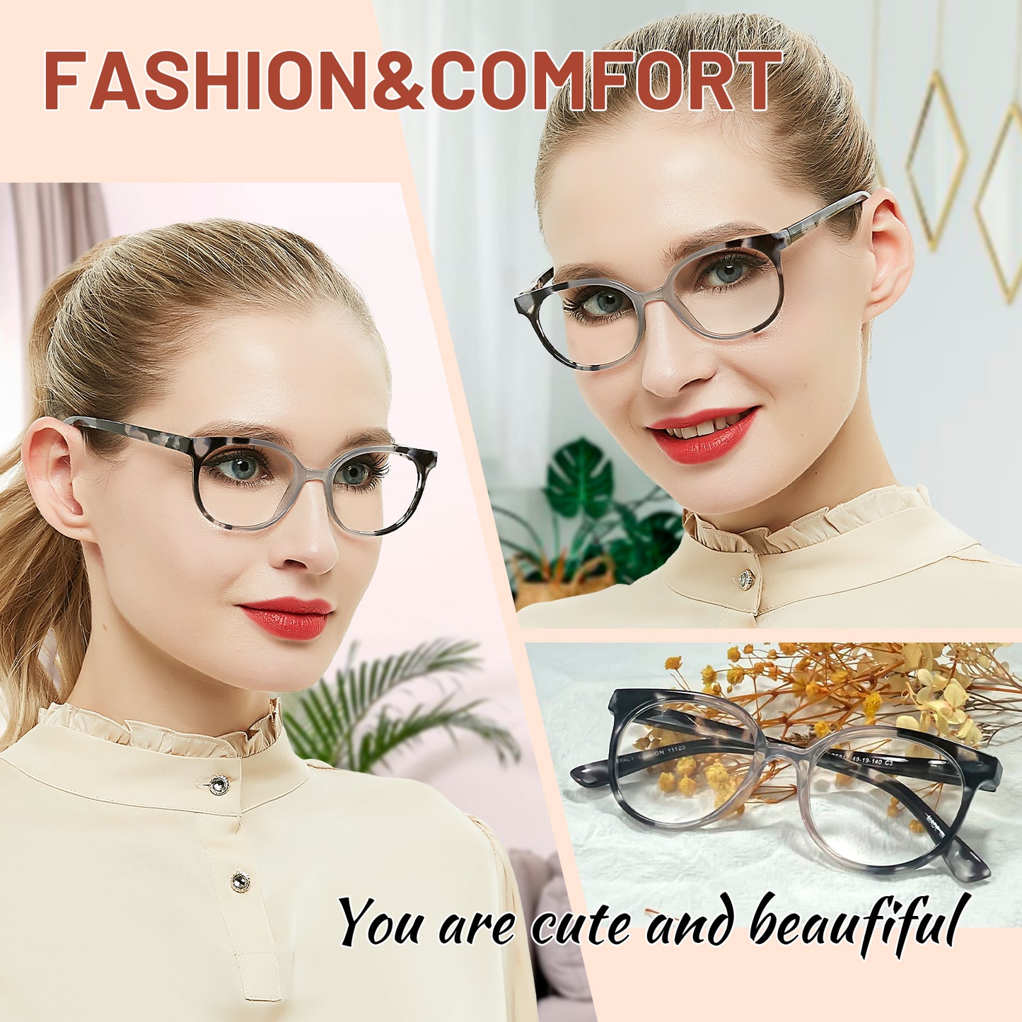 OCCI CHIARI  Reading Glasses Lightweight Round Reader OC5017