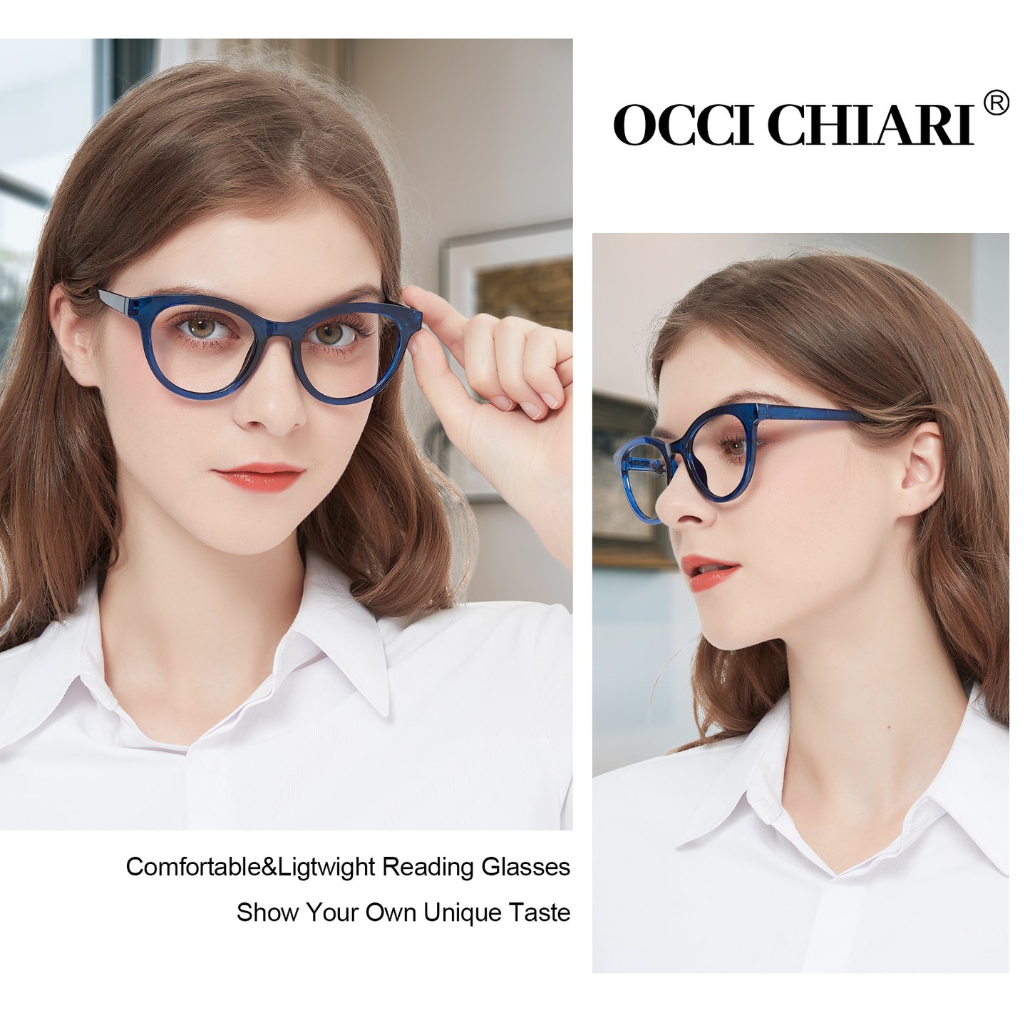OCCI CHIARI Reading Glasses For Women Designer Reader OC5207