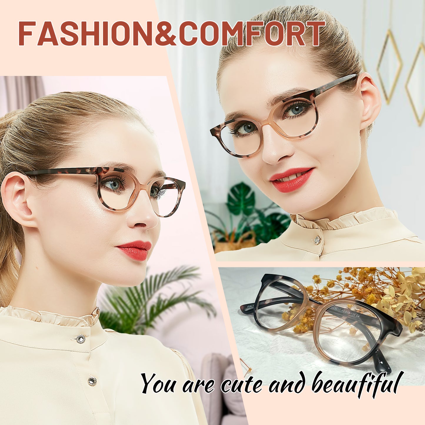 OCCI CHIARI  Reading Glasses Lightweight Round Reader OC5017