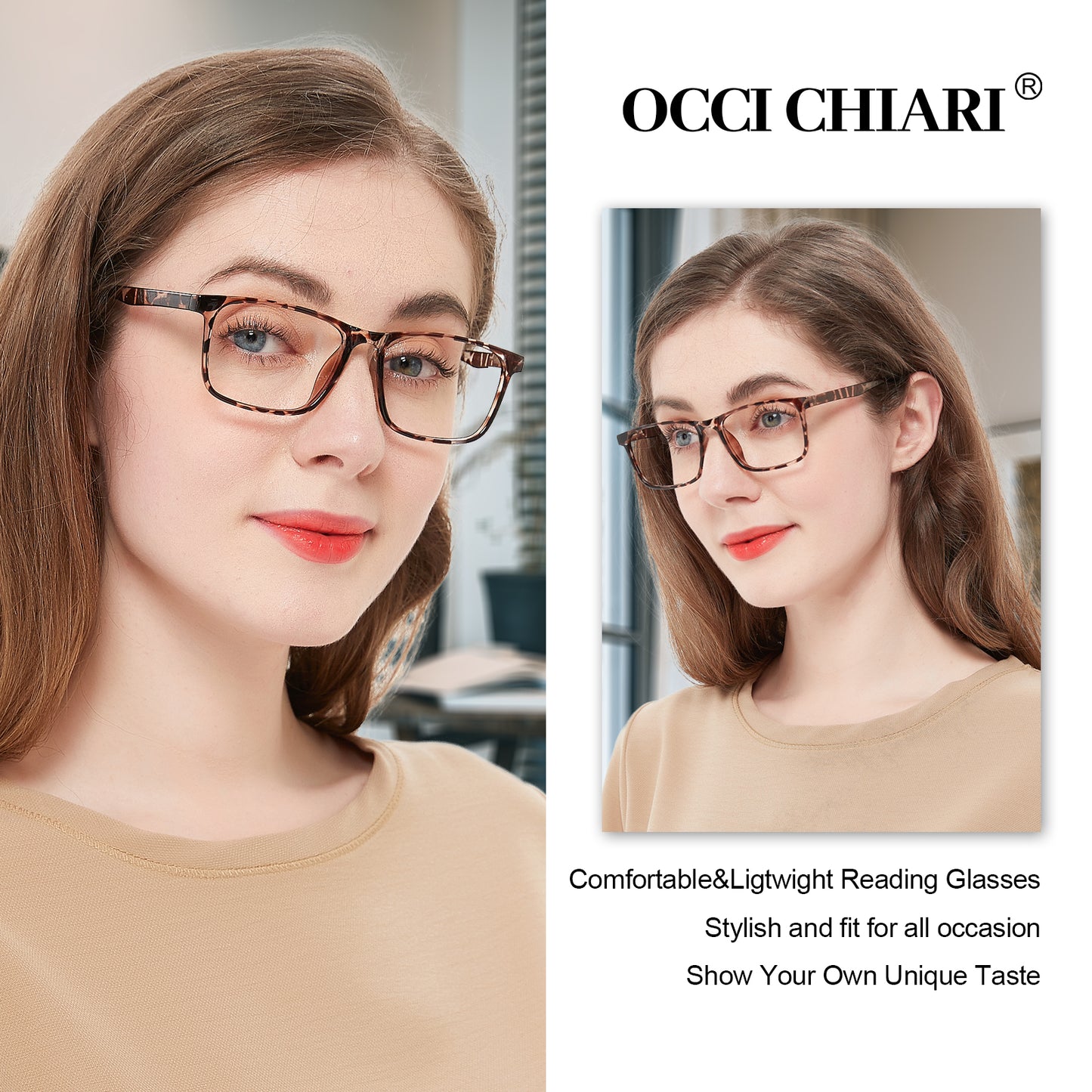 OCCI CHIARI Reading Glasses Women Quality Readers OC5195