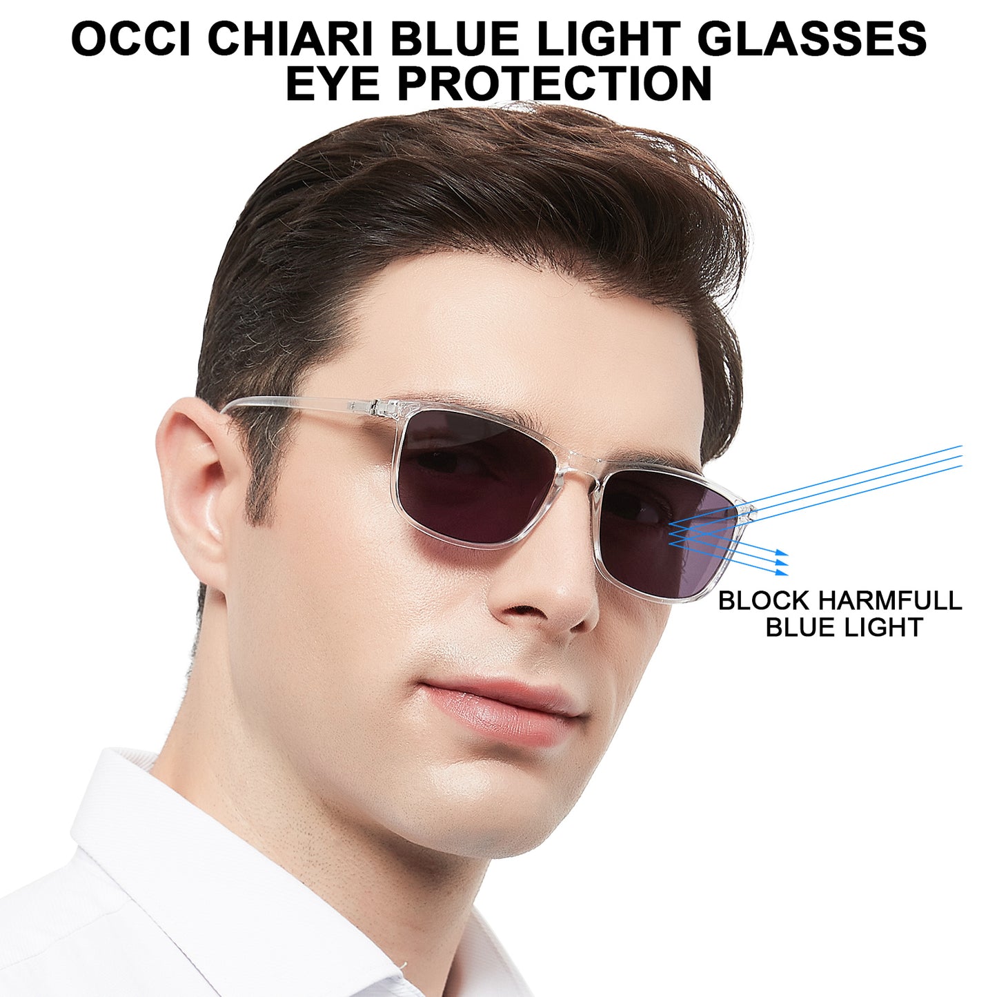OCCI CHIARI Sun Bifocal Reading Glasses for Men Large Sunglasses Reader UV400 OC5026BS