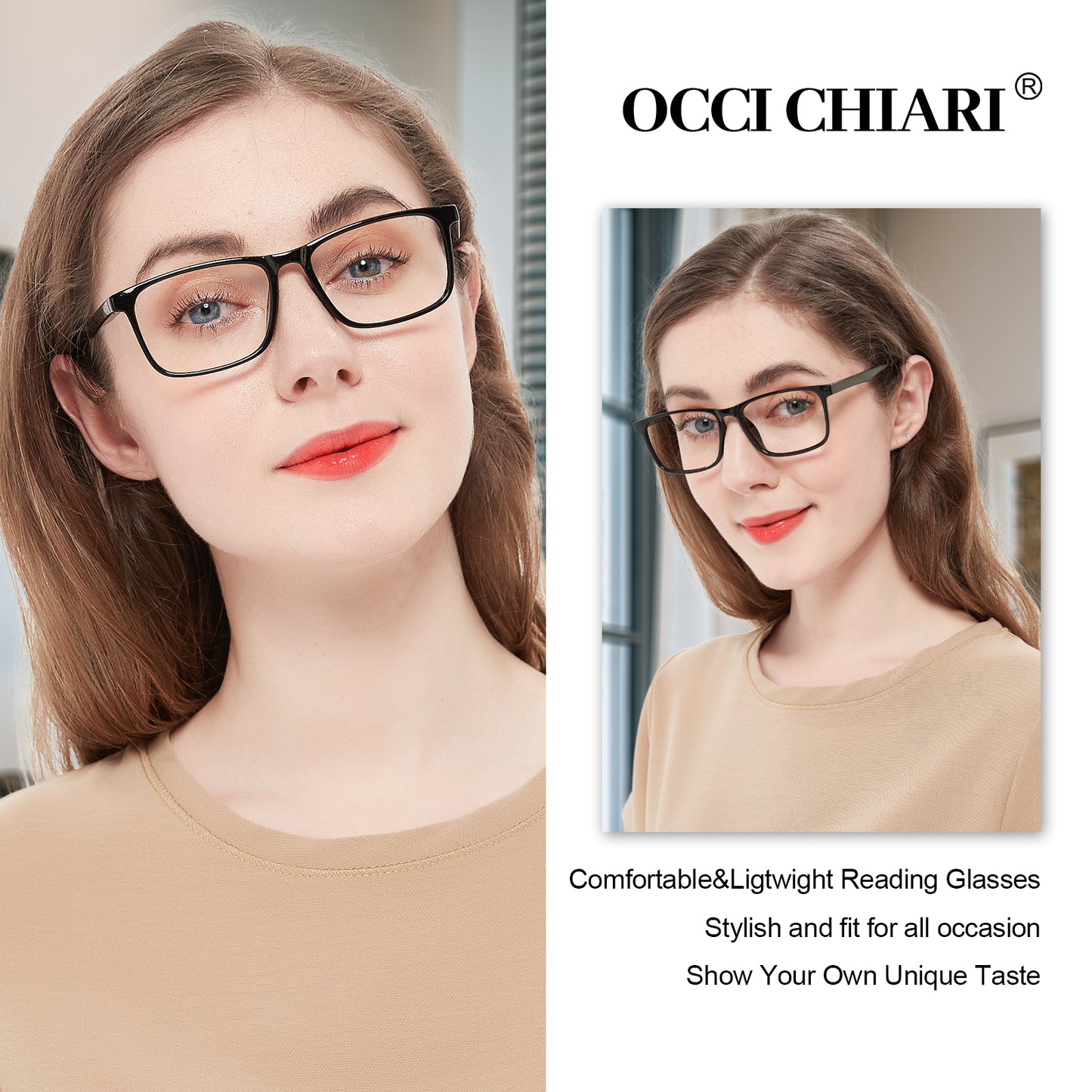 OCCI CHIARI Reading Glasses Women Quality Readers OC5195