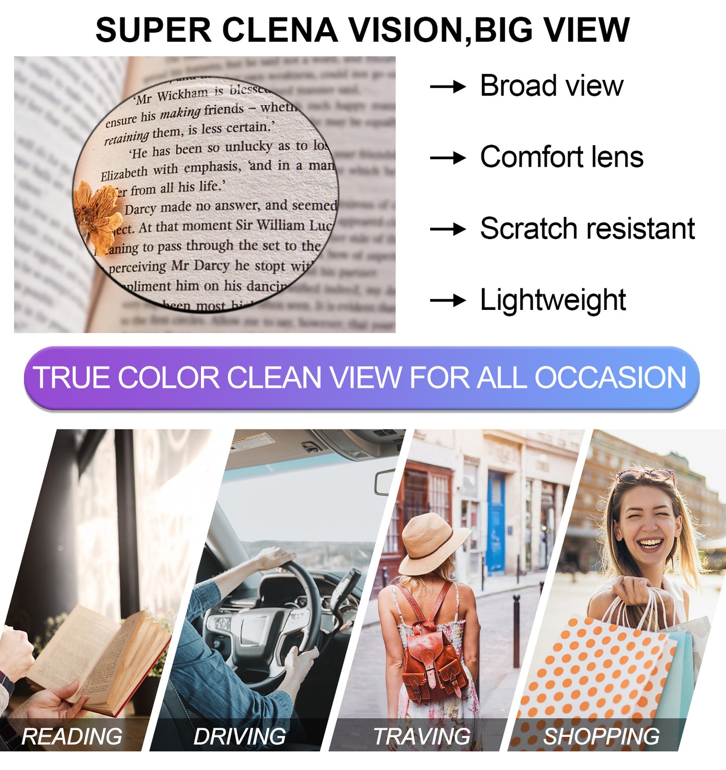 OCCI CHIARI Colorful Reading Glasses Women Lightweight Slim Readers OC1105