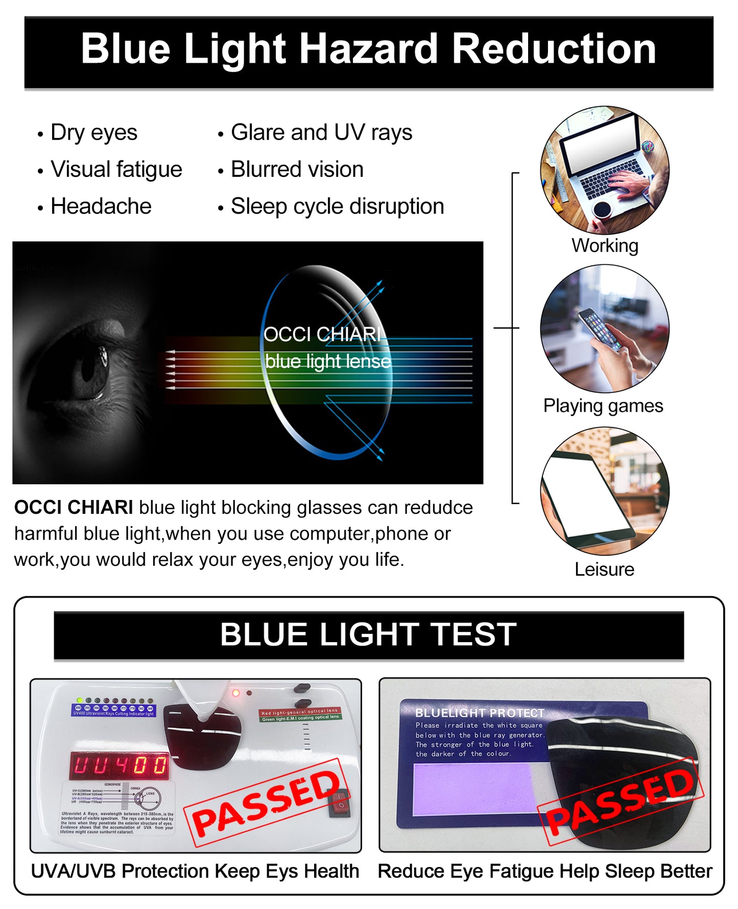 OCCI CHIARI Sun Bifocal Reading Glasses for Men Large Sunglasses Reader UV400 OC5026BS