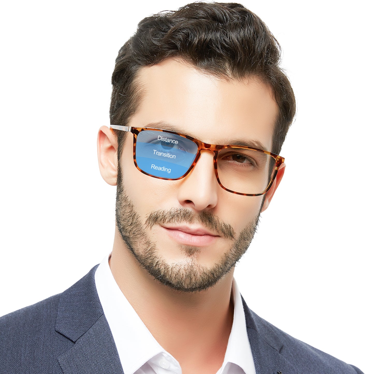 OCCI CHIARI Progressive Reading Glasses for Men Multifocus Readers OC5026JJ