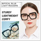 OCCI CHIARI Large Oversized Bifocal Reading Glasses Women Square Vintage readers OC5113BB