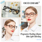 OCCI CHIARI Progressive Bifocal Reading Glasses for Women Transition Multifocal Readers  Blue Blocker OC5117JJ