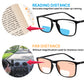 OCCI CHIARI Wide Bifocal Reading Glasses for Men Transition Blue Blocker Readers OC5026BB