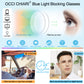 OCCI CHIARI Wide Bifocal Reading Glasses for Men Transition Blue Blocker Readers OC5026BB
