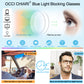OCCI CHIARI Wide Bifocal Reading Glasses for Men Transition Blue Blocker Readers OC5026BB