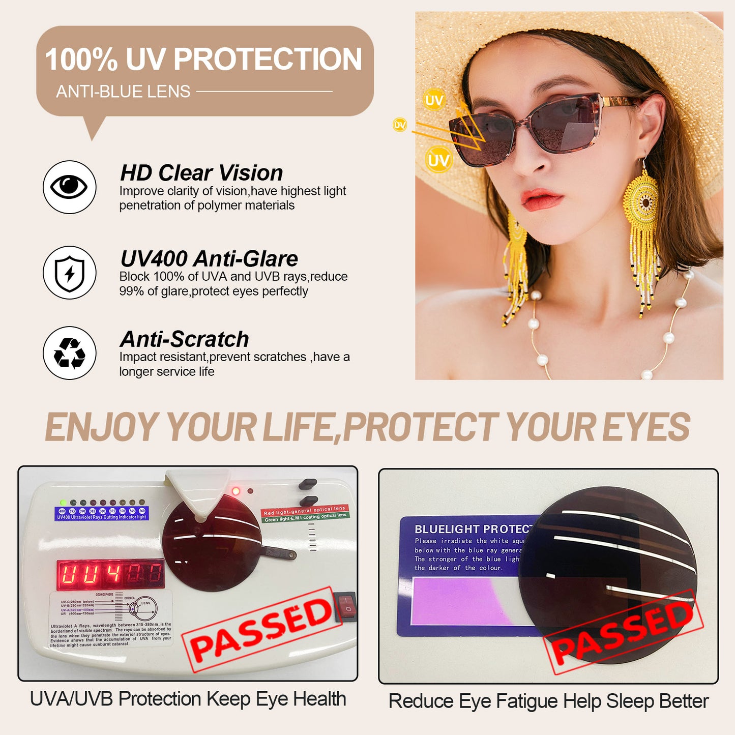 OCCI CHIARI Women Reading Sun Glasses  Sunglasses with Readers Outdoor UV400 OC5117SRB