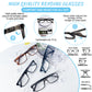 OCCI CHIARI Blue Light Reading Glasses Men Anti Glare Computer Readers for Big Head ABL5030