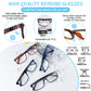 OCCI CHIARI Blue Light Reading Glasses Men Anti Glare Computer Readers for Big Head ABL5030