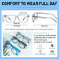 OCCI CHIARI Mens +1.00 Reading Glasses for Big Head Stylish Square Readers OC5284
