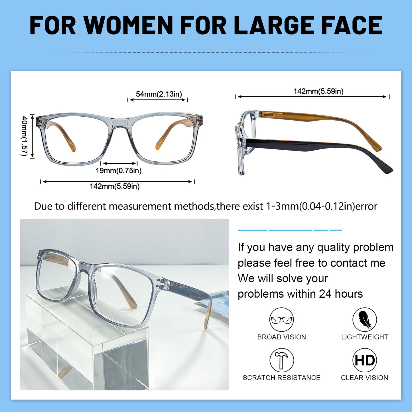 OCCI CHIARI Reading Glasses Men Fashion Rectangle Readers OC5226